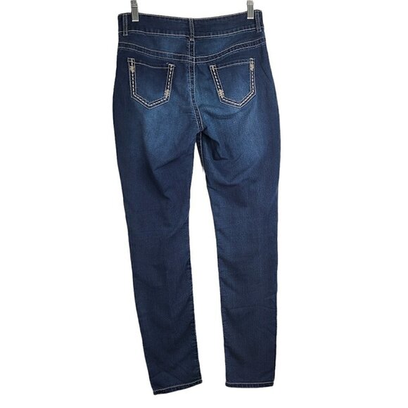 Maurices Dark Wash High Rise Jegging Thick Stitch Jeans - Picture 2 of 6